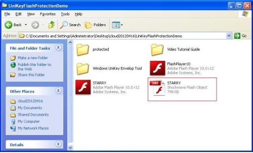 UniKey Flash file system demo