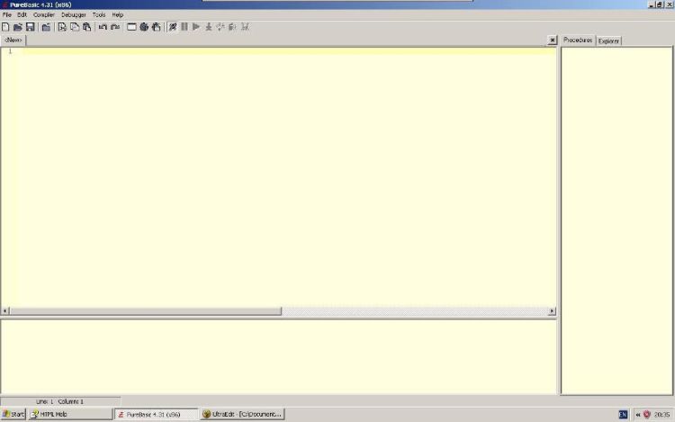 Purebasic default window